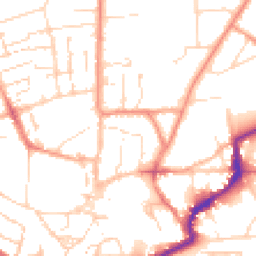 Daytime road noise heatmap for LN2 1QH