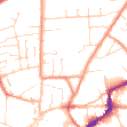 Daytime road noise heatmap for LN2 1QP