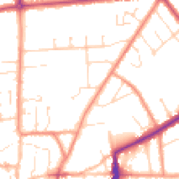 Daytime road noise heatmap for LN2 1RJ