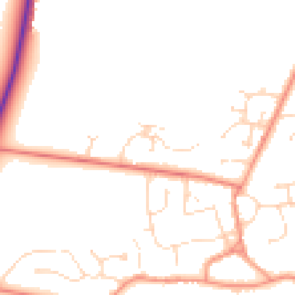 Daytime road noise heatmap for LN2 2FS