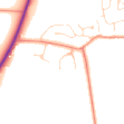 Daytime road noise heatmap for LN2 2PR