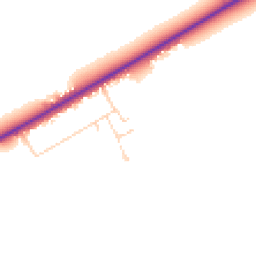 Daytime road noise heatmap for LN2 4GA