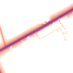 Daytime road noise heatmap for LN2 4RQ
