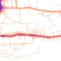 Daytime road noise heatmap for LN2 5LZ