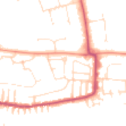 Daytime road noise heatmap for LN2 5RE