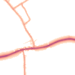 Daytime road noise heatmap for LN8 2EL