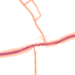 Daytime road noise heatmap for LN8 2EN