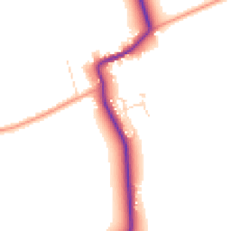 Daytime road noise heatmap for LN8 3FW