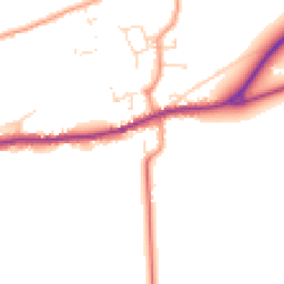 Daytime road noise heatmap for LN8 3LB