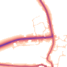 Daytime road noise heatmap for LN8 3NT