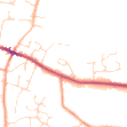 Daytime road noise heatmap for LN8 3RP