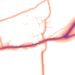 Daytime road noise heatmap for LN8 3TL