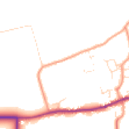 Daytime road noise heatmap for LN8 3TU