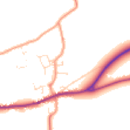 Daytime road noise heatmap for LN8 3UA