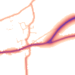 Daytime road noise heatmap for LN8 3US