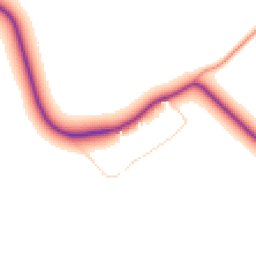 Daytime road noise heatmap for LN8 5PY