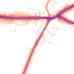 Daytime road noise heatmap for LN8 5QW