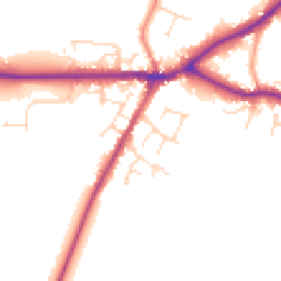 Daytime road noise heatmap for LN8 5RQ