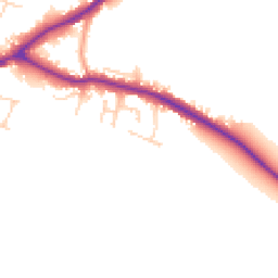 Daytime road noise heatmap for LN8 5SN