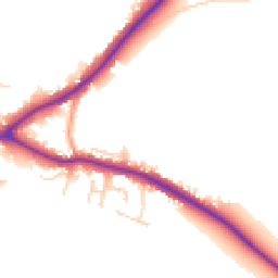 Daytime road noise heatmap for LN8 5YF