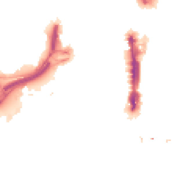 Night-time road noise heatmap for LS1 2JG
