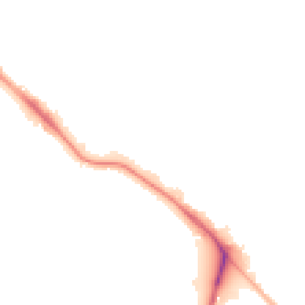 Night-time road noise heatmap for LS10 1BL