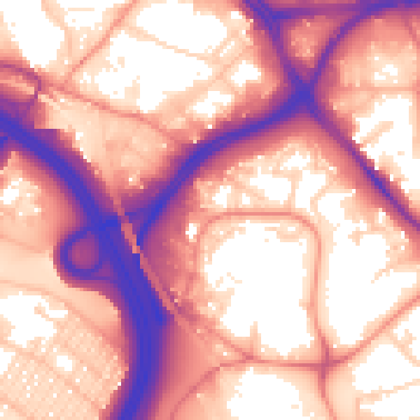 Daytime road noise heatmap for LS10 1BZ