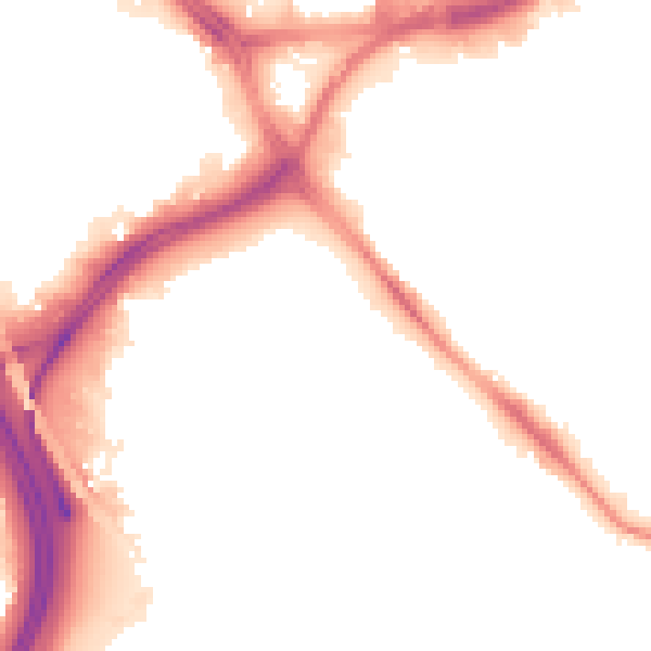 Night-time road noise heatmap for LS10 2AH
