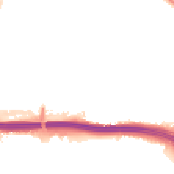 Night-time road noise heatmap for LS10 2HS