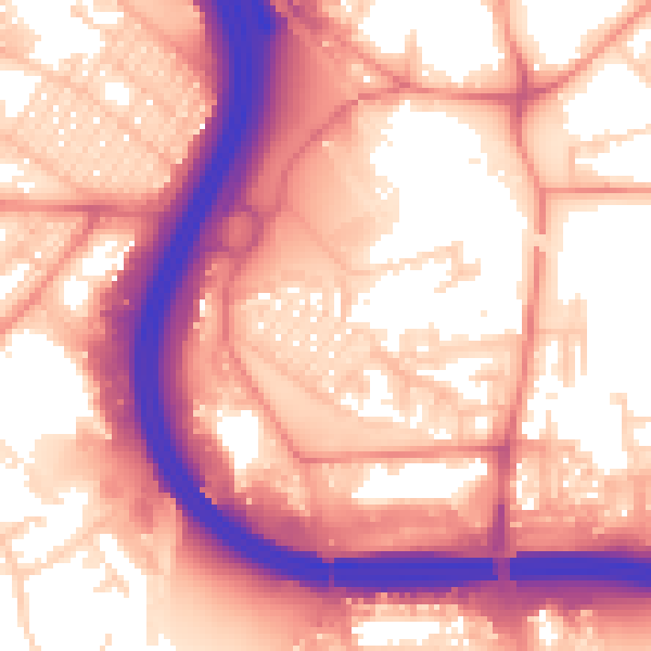 Daytime road noise heatmap for LS10 2ND