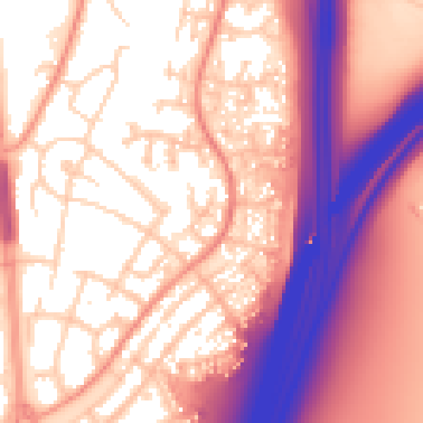 Daytime road noise heatmap for LS10 3LR