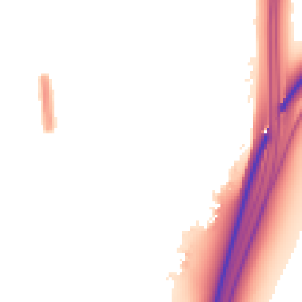 Night-time road noise heatmap for LS10 3LW
