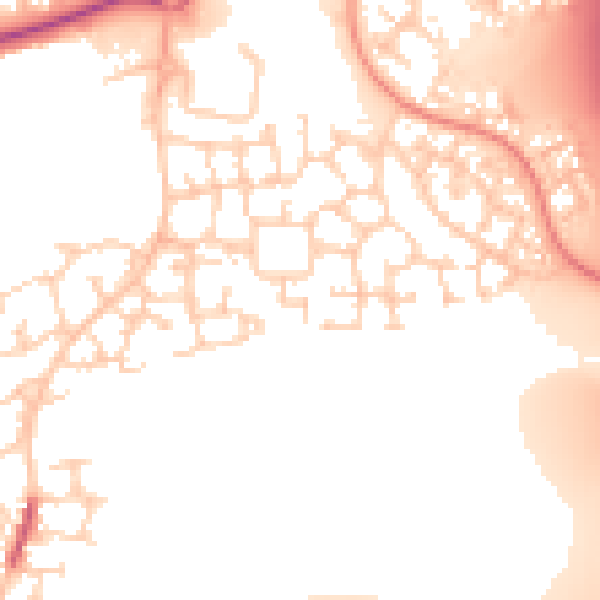 Daytime road noise heatmap for LS10 4FH