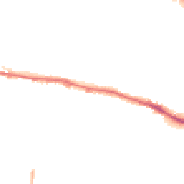 Night-time road noise heatmap for LS12 1BW