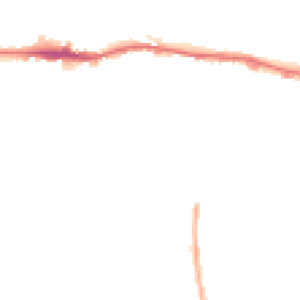 Night-time road noise heatmap for LS12 4LW