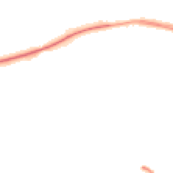 Night-time road noise heatmap for LS16 5EE
