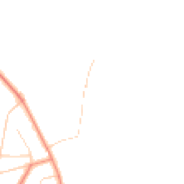Daytime road noise heatmap for LS16 7SY