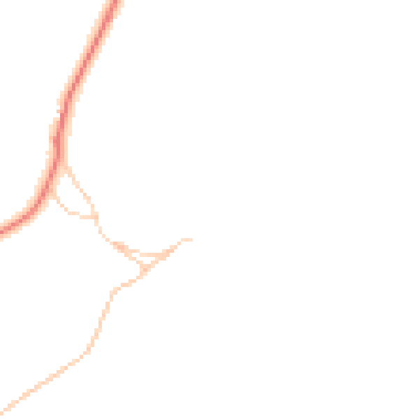 Daytime road noise heatmap for LS16 8AP