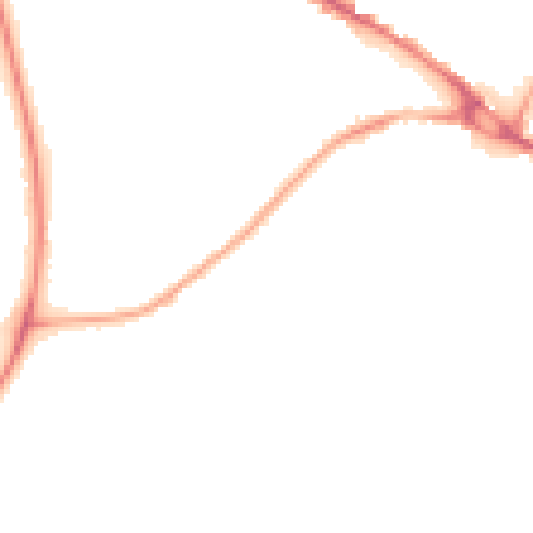 Night-time road noise heatmap for LS20 8AX