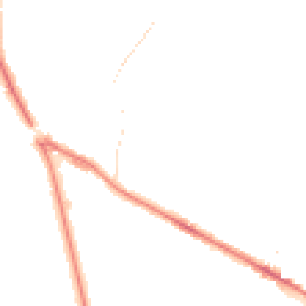 Night-time road noise heatmap for LS20 8DD