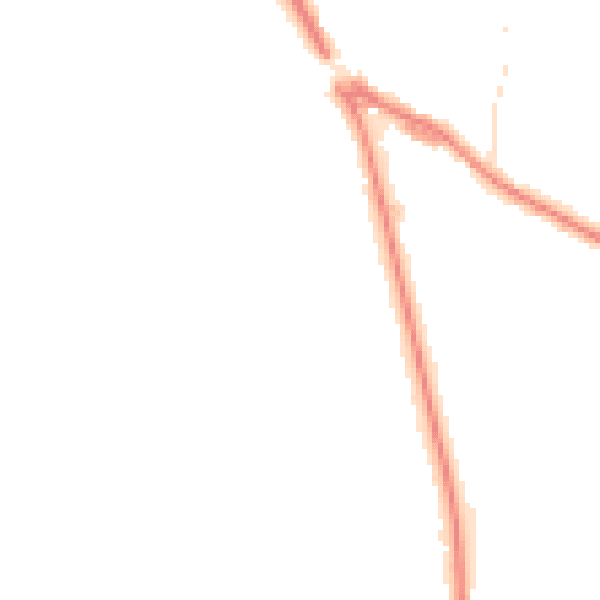 Night-time road noise heatmap for LS20 8JT