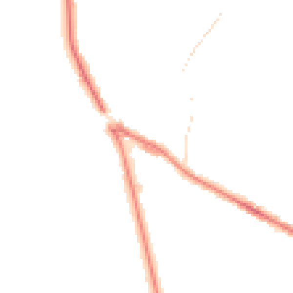 Night-time road noise heatmap for LS20 8LY