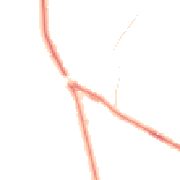 Night-time road noise heatmap for LS20 8LZ