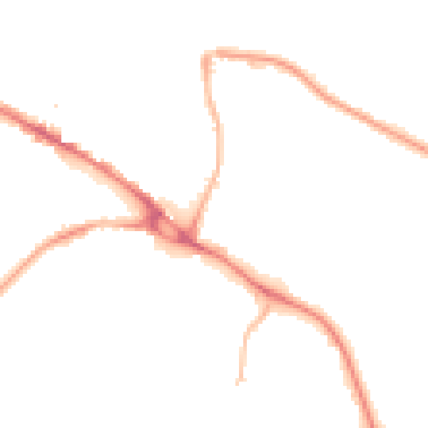 Night-time road noise heatmap for LS20 9BU