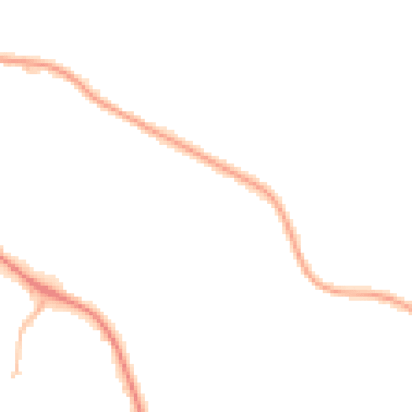 Night-time road noise heatmap for LS20 9LF