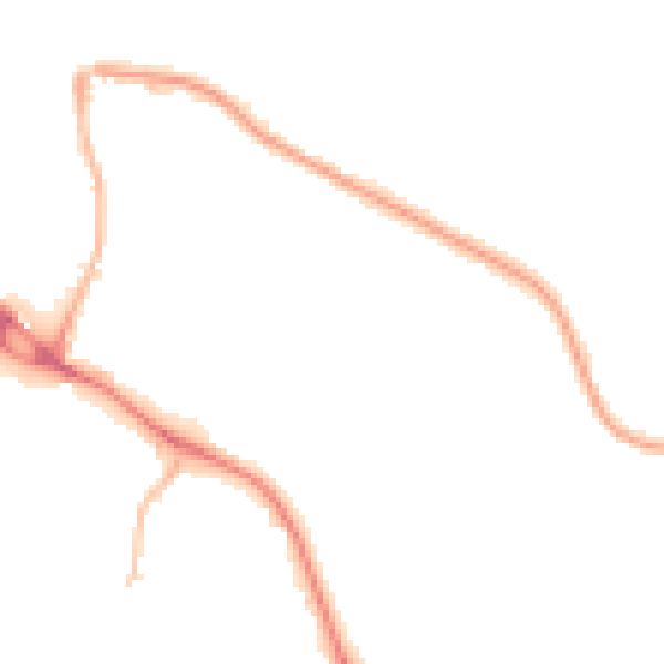 Night-time road noise heatmap for LS20 9LH