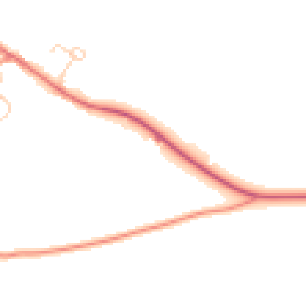 Daytime road noise heatmap for LS23 6AW