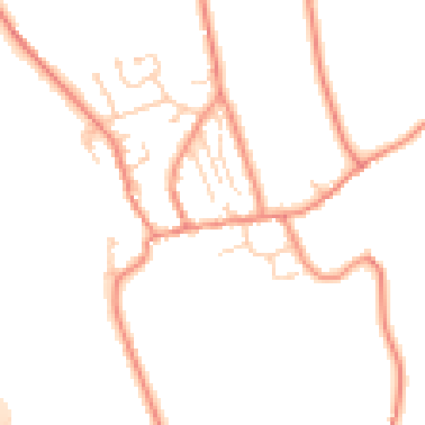 Daytime road noise heatmap for LS23 6FH