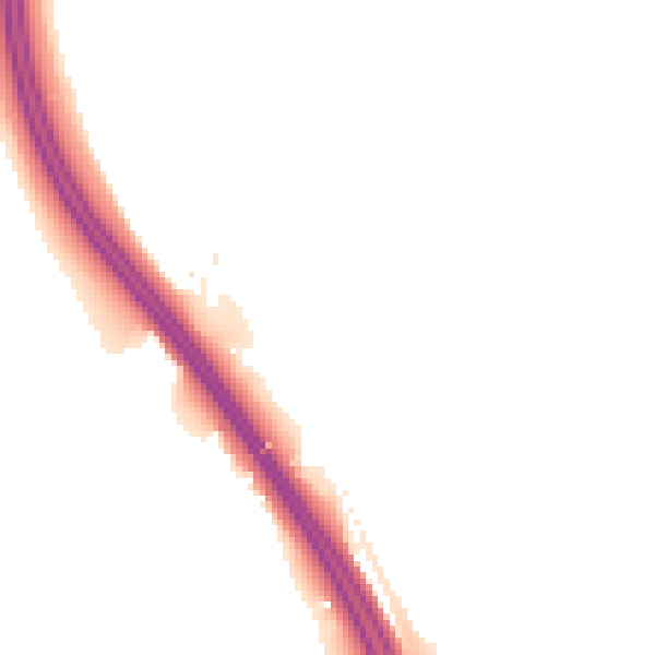 Night-time road noise heatmap for LS23 6GY