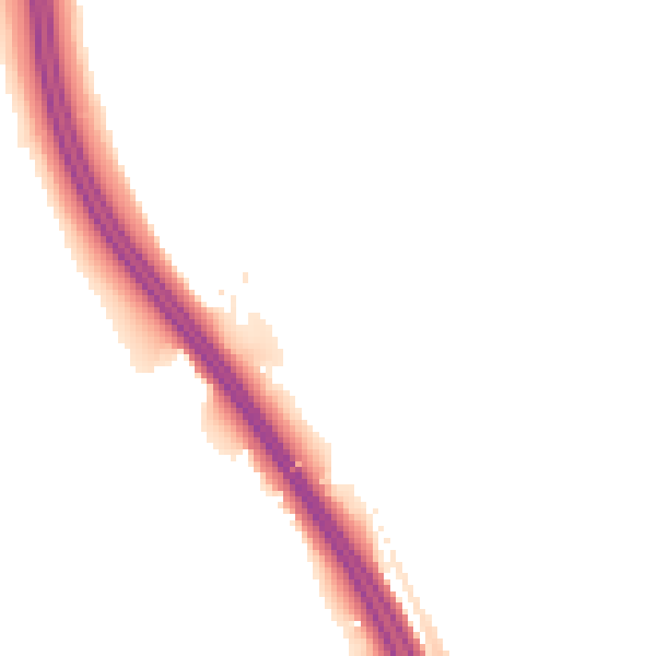 Night-time road noise heatmap for LS23 6GZ